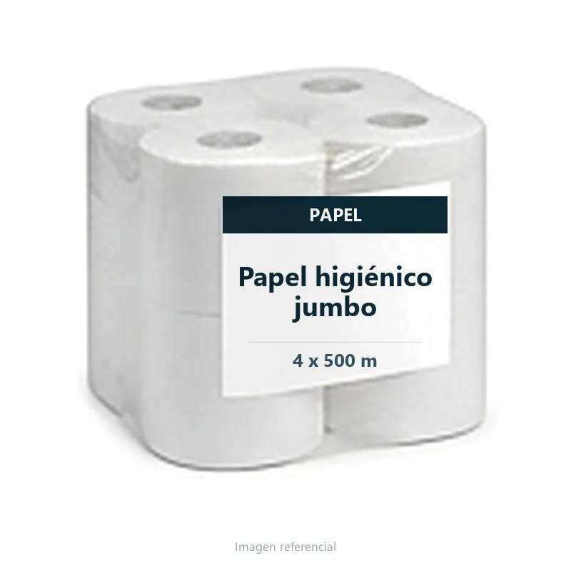 Papel higiénico jumbo 4 x 500 m