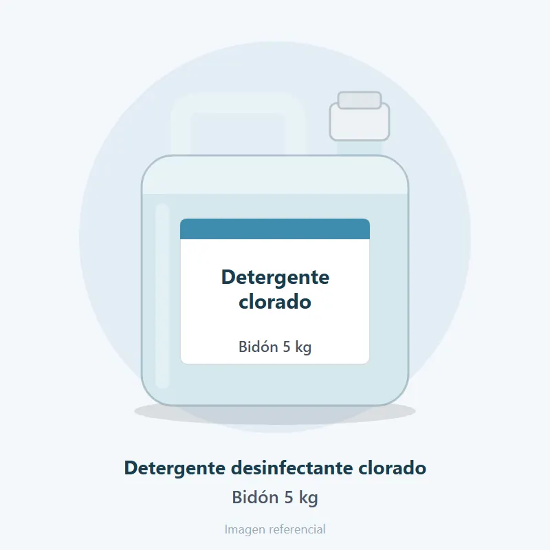 Detergente desinfectante clorado