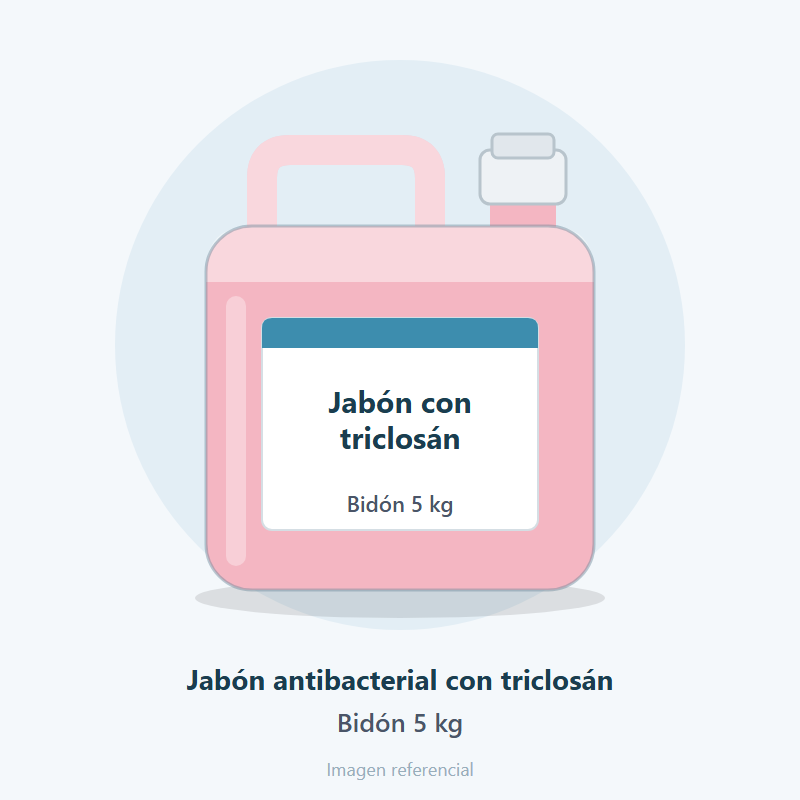 Jabón antibacterial con triclosán
