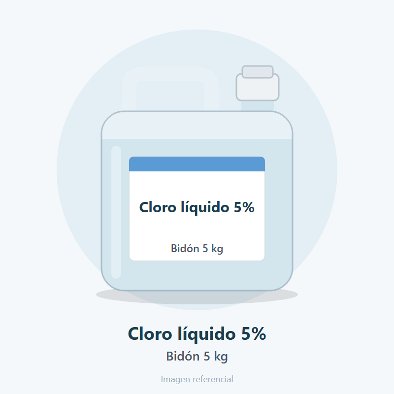 Cloro líquido 5%