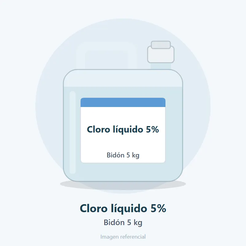 Cloro líquido 5%