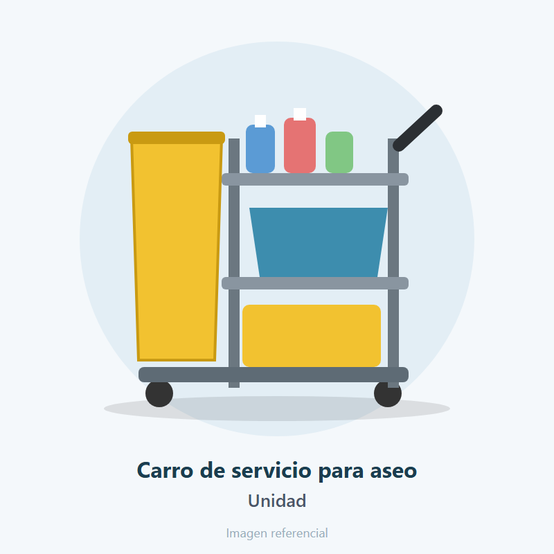 Carro de servicio para aseo