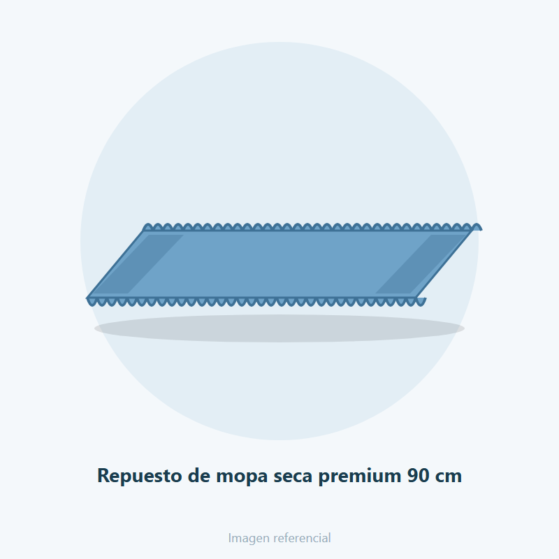 Repuesto de mopa seca premium 90 cm